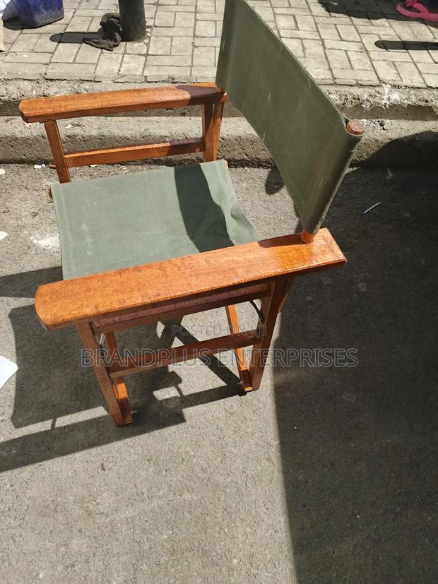 Wooden Foldable Camping Chair - main view