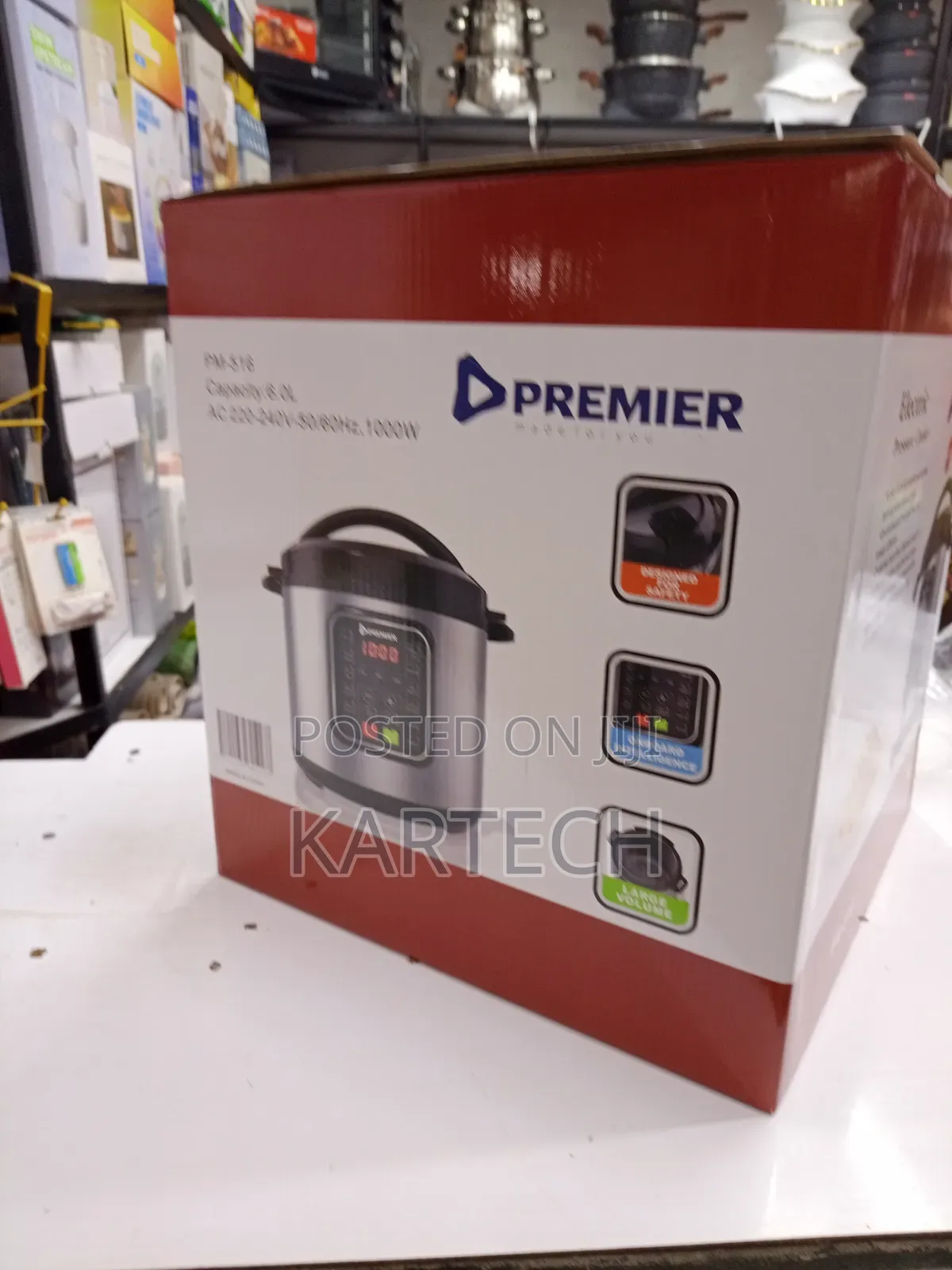 Premier 1000w 6 LTRS Electric Pressure Cooker Pm-516