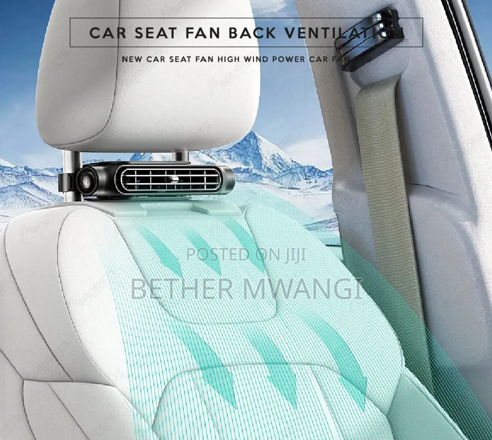 Car Seat Cooling Fan With Usb in Kenya