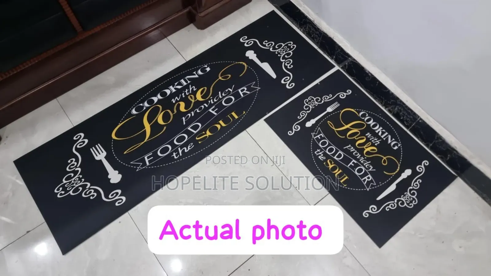 Strong Grip Rubber Kitchen Mat