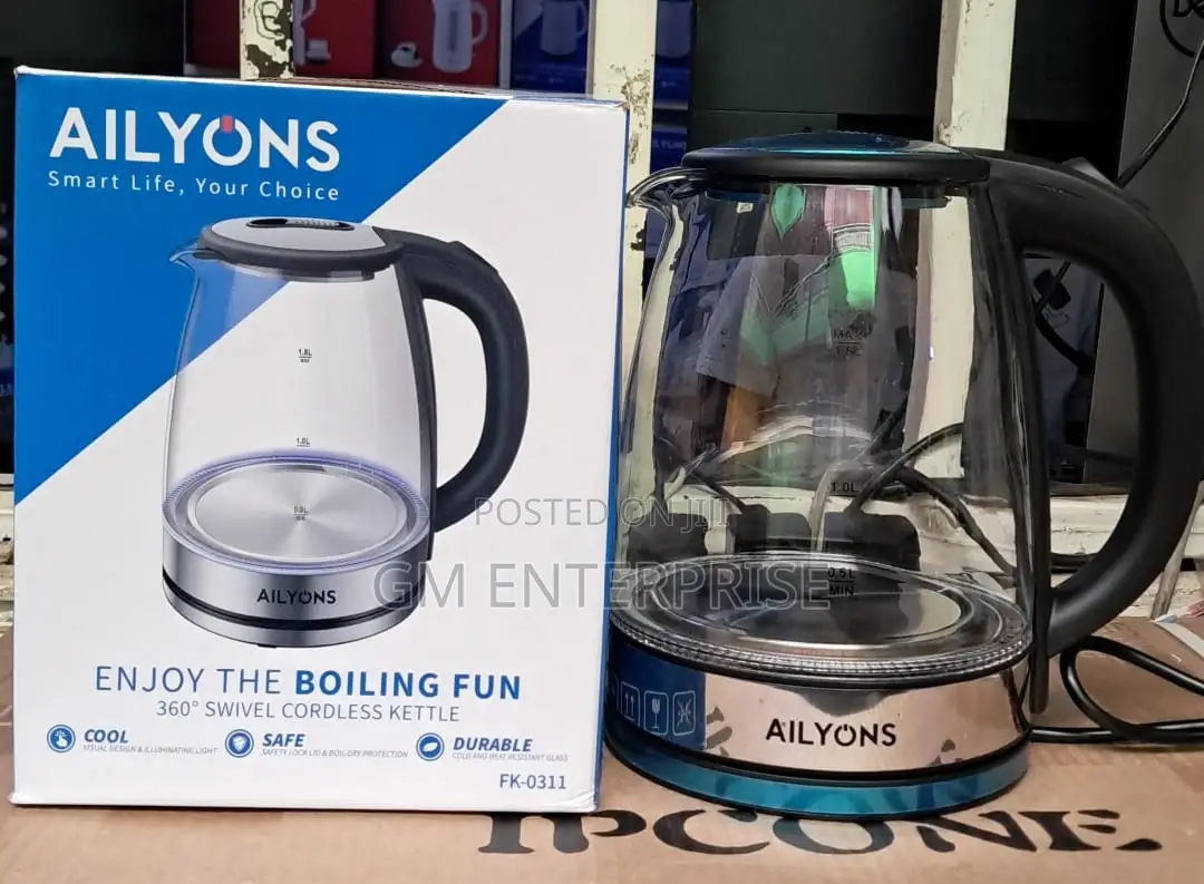 Ailyons Glass Kettle 2 Litres