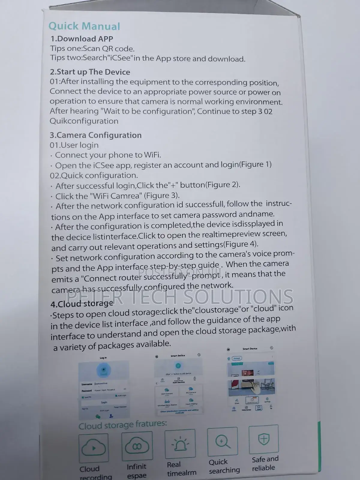 Wifi Smart Camera 360 Dual Lens PTZ Camera