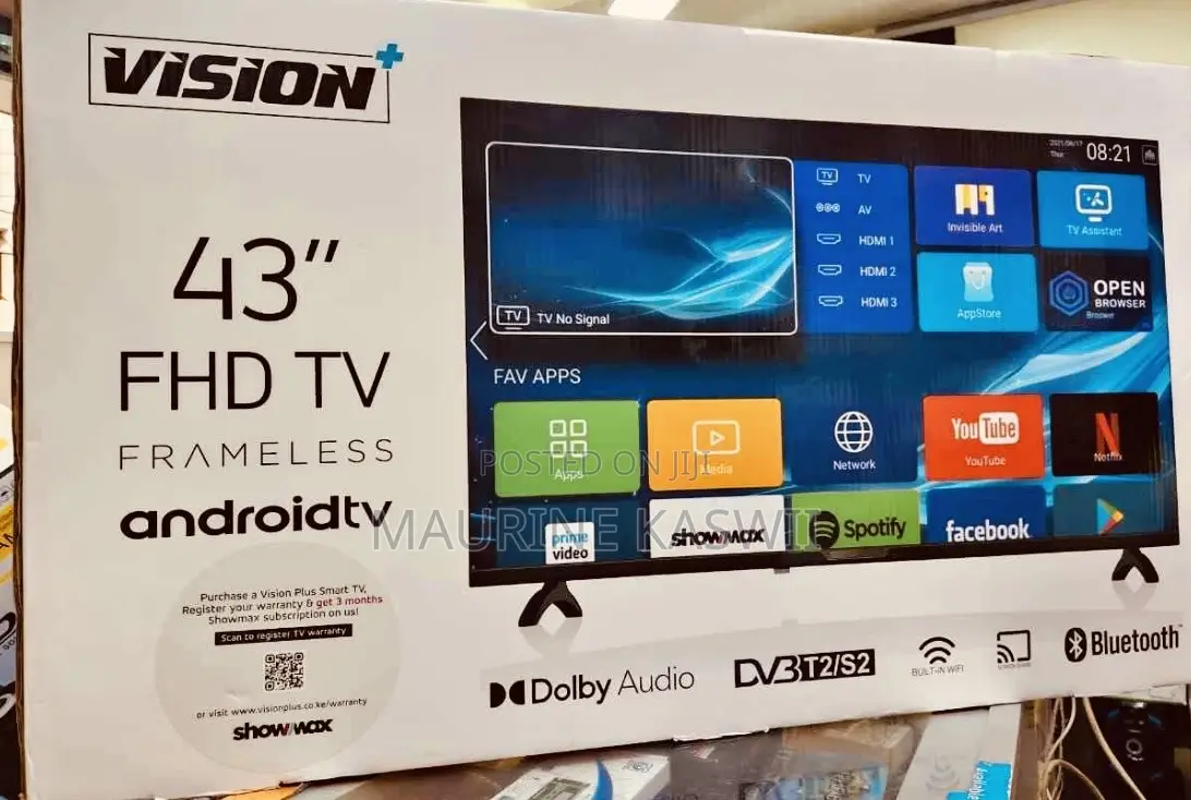 Vision Plus 43′′ Smart Android FHD 1080p Tv