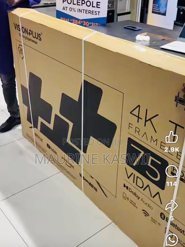 Vision Plus 75′′ Vp8875kv Frameless V+ Os Smart Tv - thumbnail 2