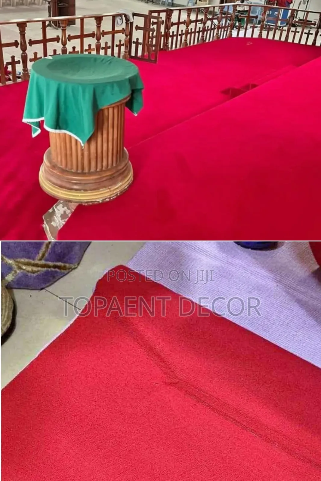 Plain and Pure Red Soft Savings Wall to Wall Carpets
