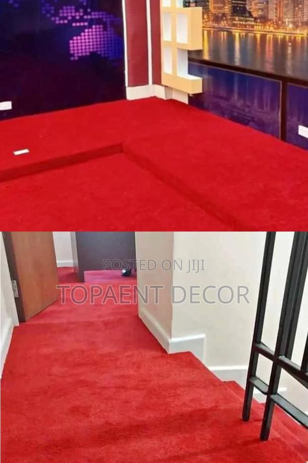 Vip Red 10mm Thick Wall to Wall House and Office Carpets