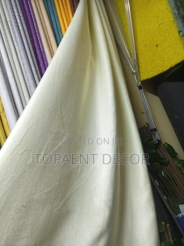 Cream Soft Plain Hand Washable Window Curtains - main view