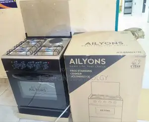 Ailyons Cooker 3 Gas + 1 Electric 60*60 Standing Cooker