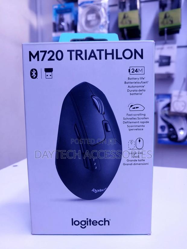 Logitech M720 Multi-Device 8-Buttons Wireless Optical Mouse - thumbnail 2