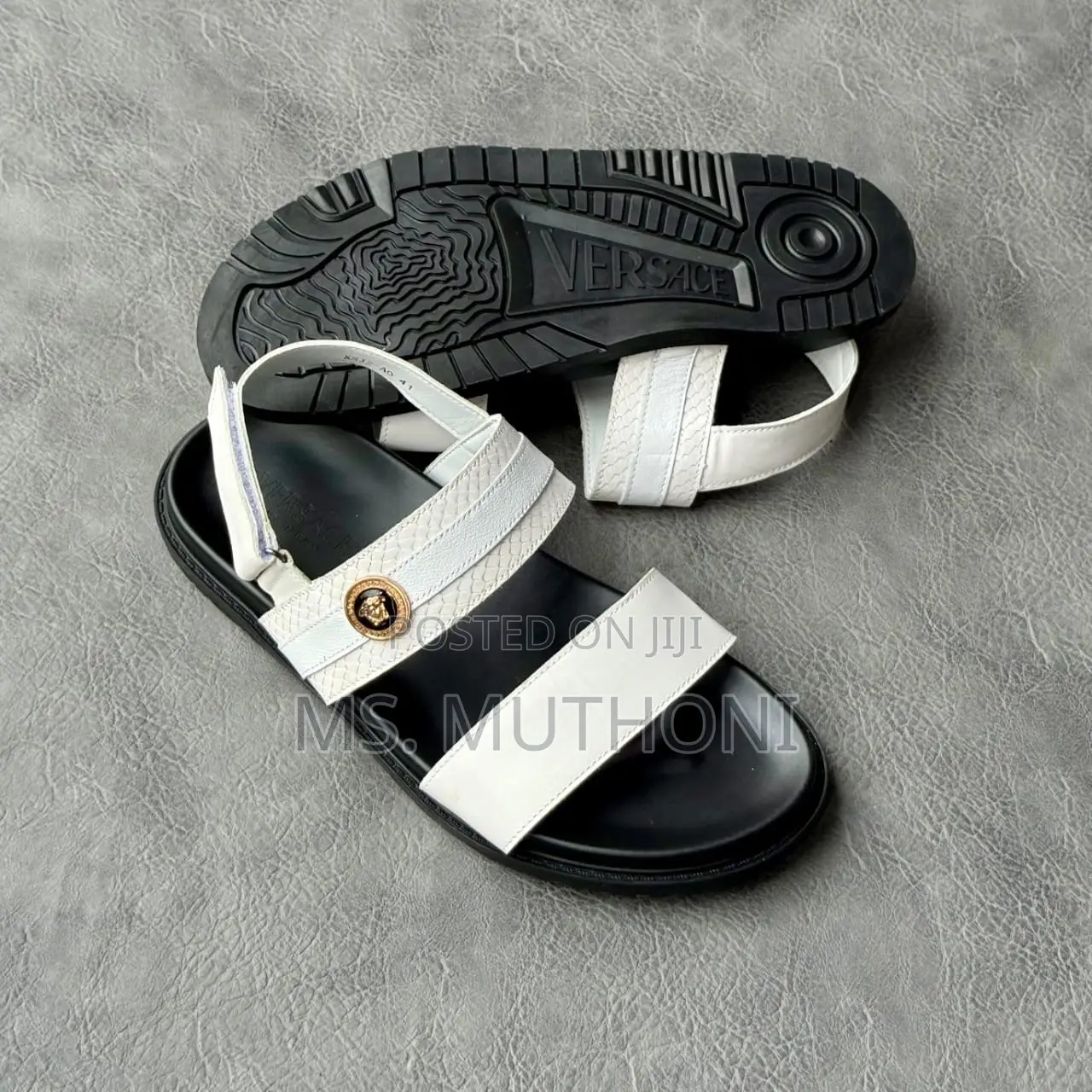 White Assorted Designer Sandals for Men 39-46