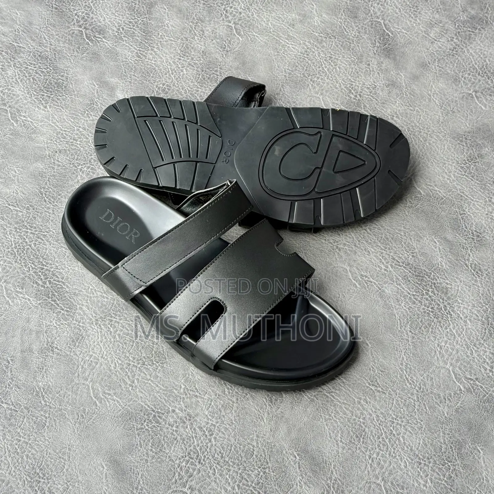 Black Gents Various Brands Sandals Size 39-45