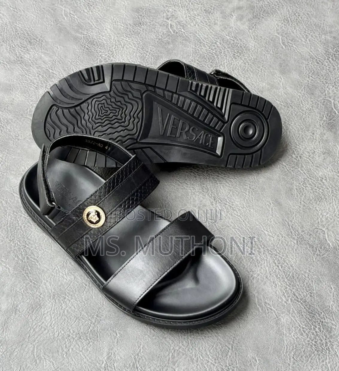 Black Gents Various Brands Sandals Size 39-45