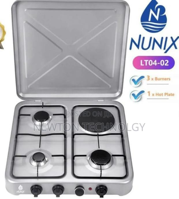 Nunix Table Top Cooker 3 Gas + 1 Electric - main view