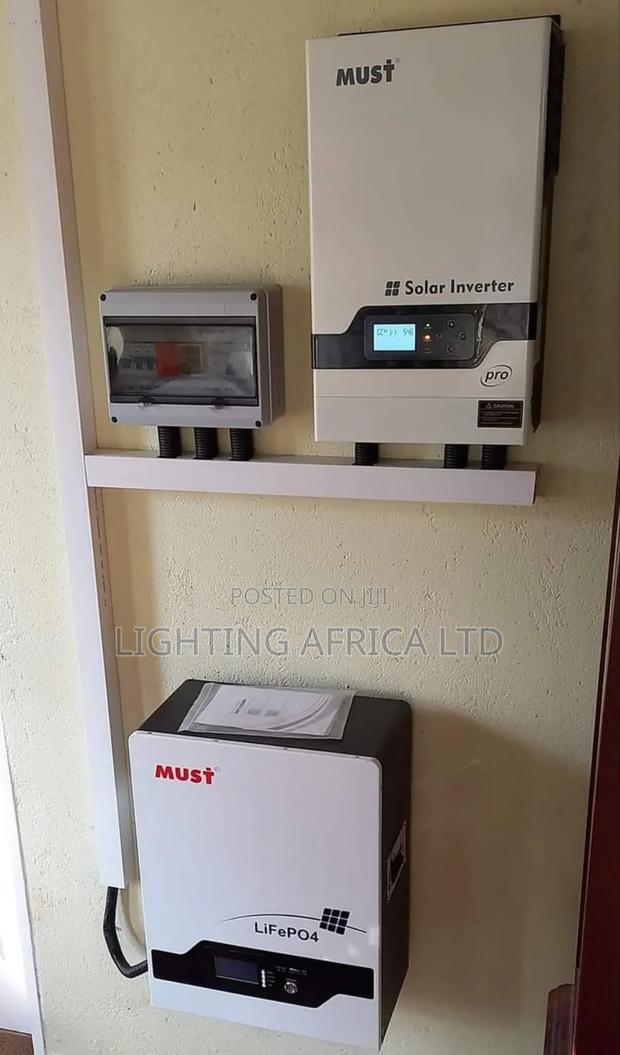 6kva Hybrid Inverter + 7.68kwh Lithium + (8)650w Solar - main view