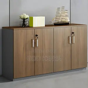 Office Cabinet ; Wooden 4 Door Office Credenza
