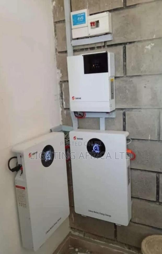 10kva/48v Srne Hybrid +(2)10kwh Lithium + (16) 550w Solar
