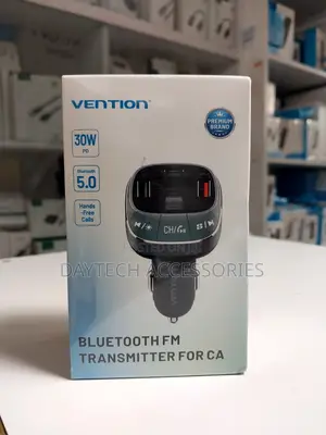 Vention 3-Port Usb Car Charger Modulator With Fm Transmitter
