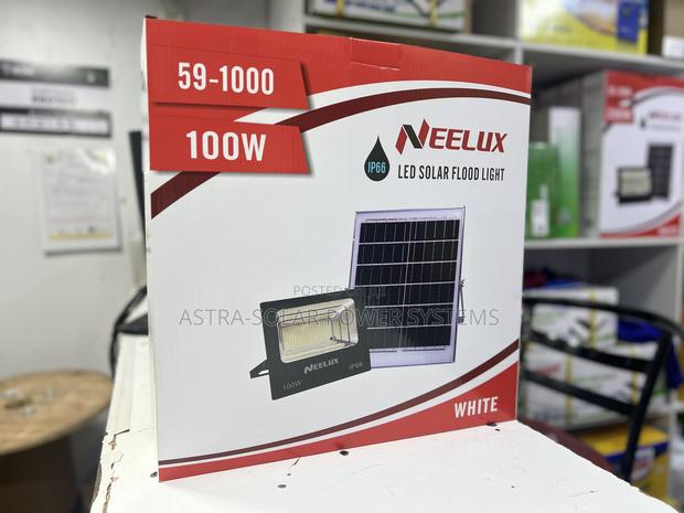 Neelux 100w Solar Flood Light - main view