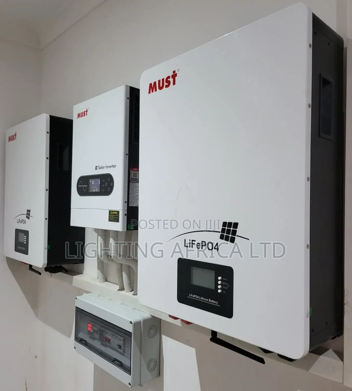 6kva Hybrid Inverter +(2)7.68kwh Lithium + (16) 550w Solar