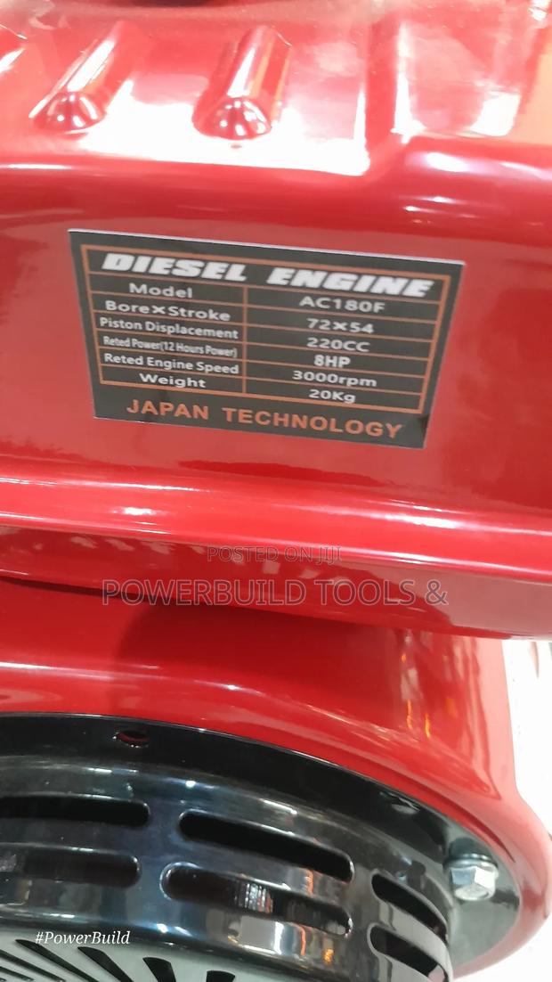 Ac180f Aico Japan Diesel Engine Air Cooled 8hp With Pulley - thumbnail 4