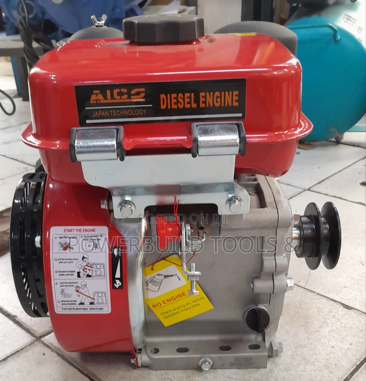 8hp Aico Diesel Powered Engine With Pulley