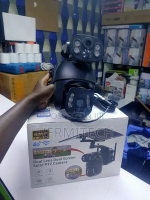 6mp Ultra Hd Dual Lens Dual Screen Ubox Solar PTZ Camera