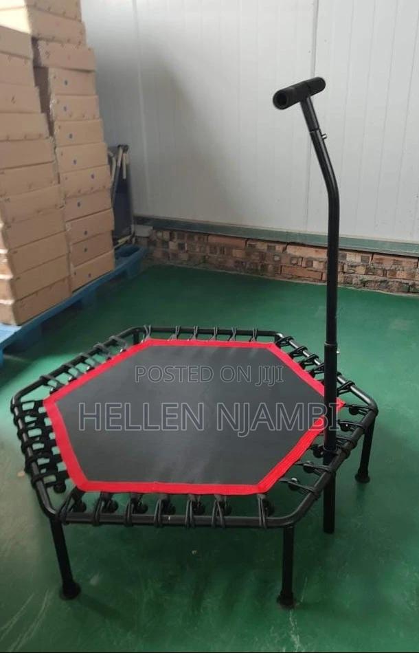 Hexagon Trampoline With a Handle - main view