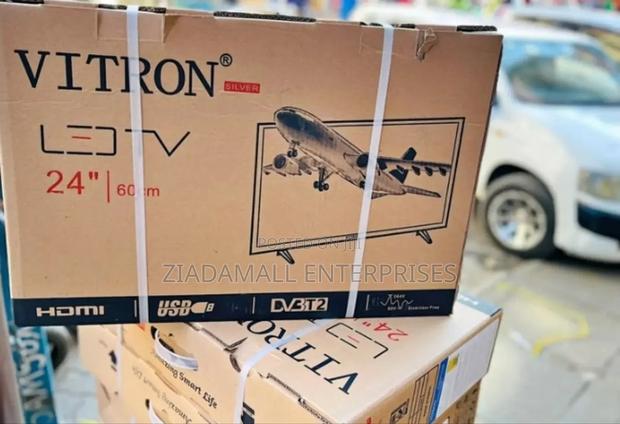 Vitron 24 Inches Ac/Dc Brown Box Tv Htc2418