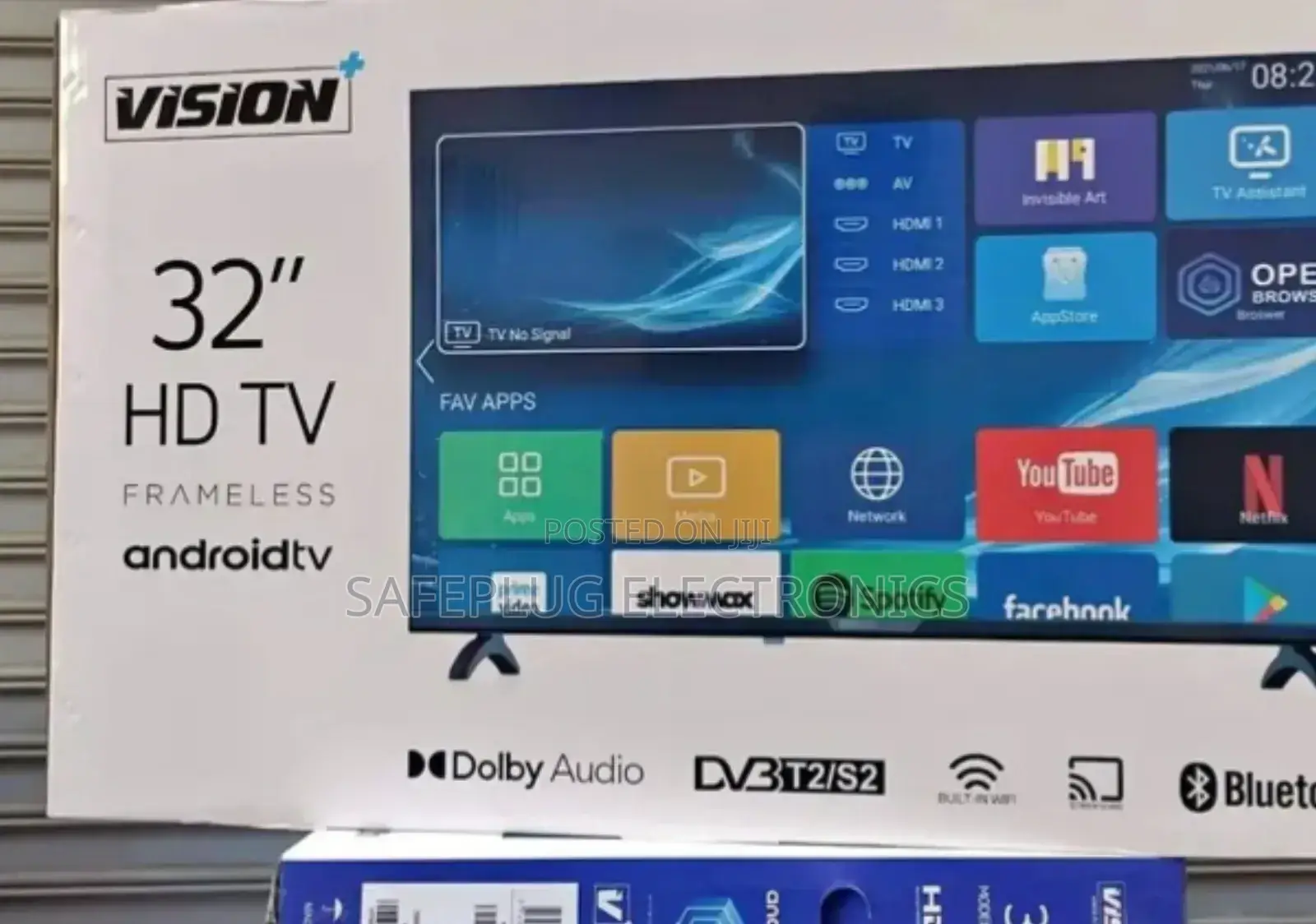 Tv Vision+32 Inch Smart Android (Dobly Audio)