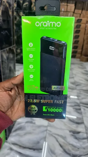 Oraimo Toast 22.5 Byte 10000mah 22.5w Power Bank.