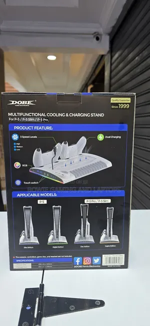 Dobe Multifunctional Cooling Charging Stand for Ps5