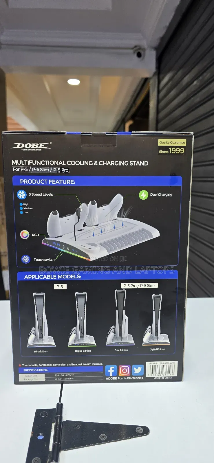 Dobe Multifunctional Cooling Charging Stand for Ps5