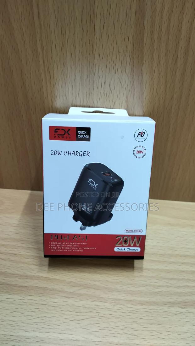 FDK 20w Super Fast Charger Adapter - thumbnail 3