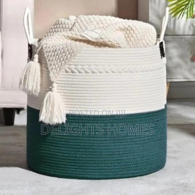Cotton Rope Basket_ele - main view