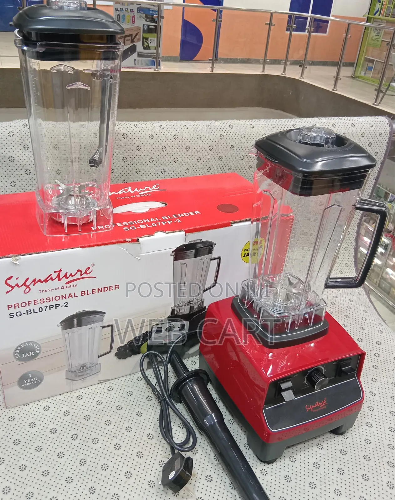 1500w Sg-Blo7pp-2 Signature Blender With Extra Jar