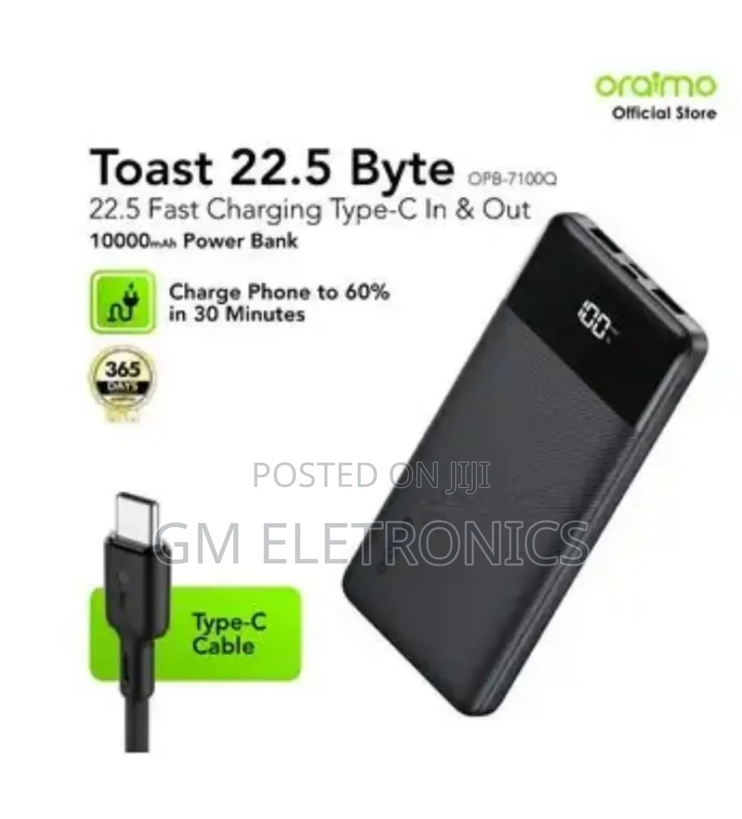 10000mah 22.5w Fast Charge Power Bank-(Opb-7100q)