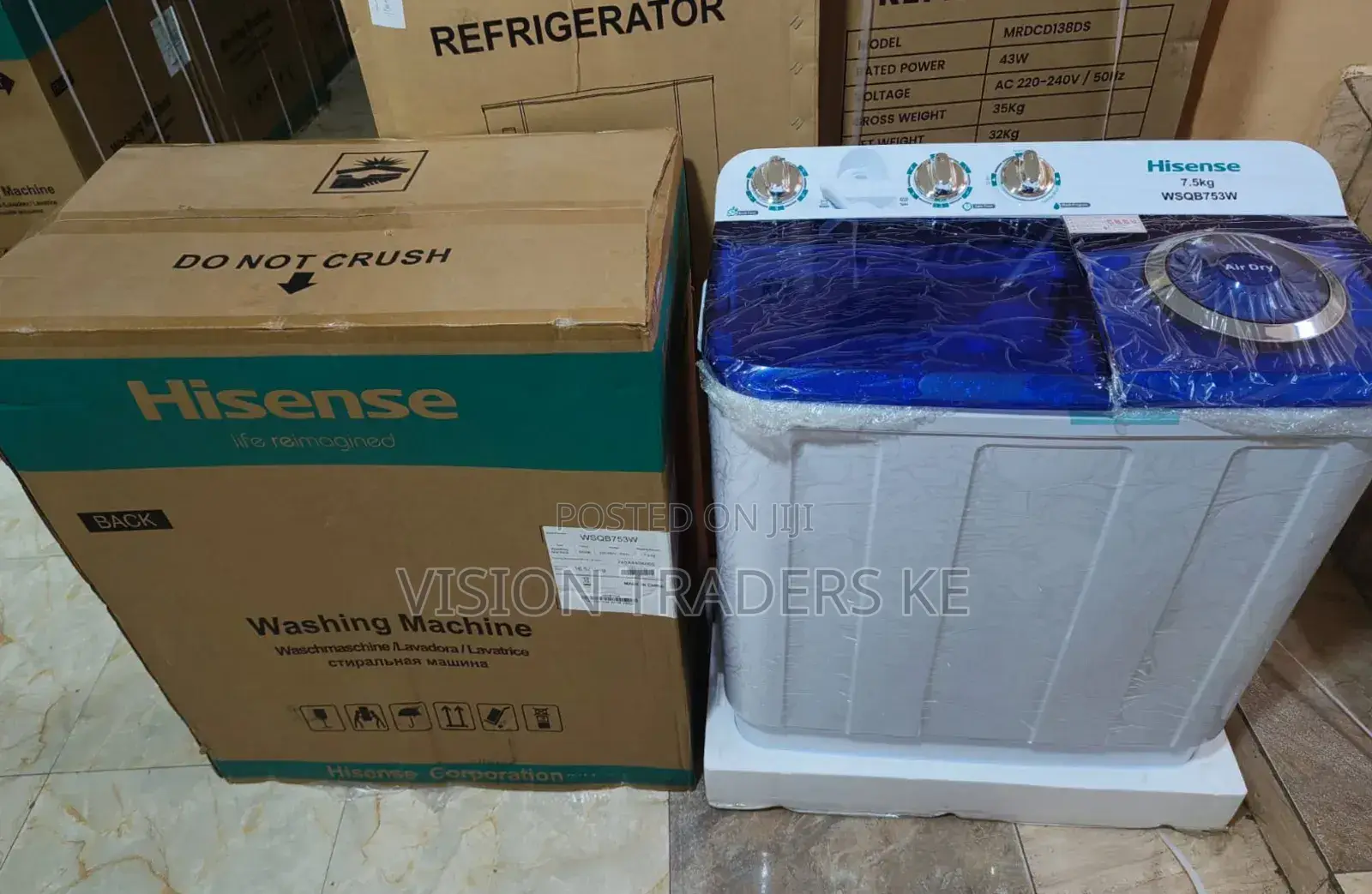 Hisense 7.5kgs Twin Tub Washing Machine