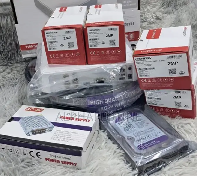 Hikvision 4 Set CCTV Security Camera 4 Channel 2mp