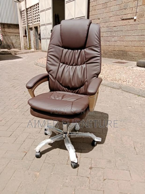 Brown Leather Executive Chair