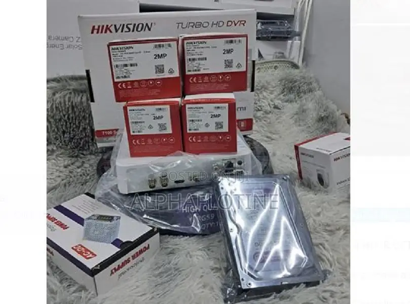Complete System Kit of 4 Cameras 2mp Turbo Hd Offers 24/7 Surveillance