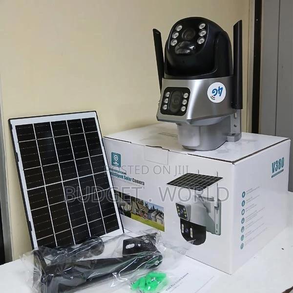 4gdual Lens Outdoor Camera PTZ Simcard Quality V380 Solar 4g