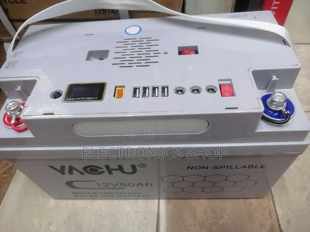 Yachu N80. 12v/80ah All in One Solar Battery