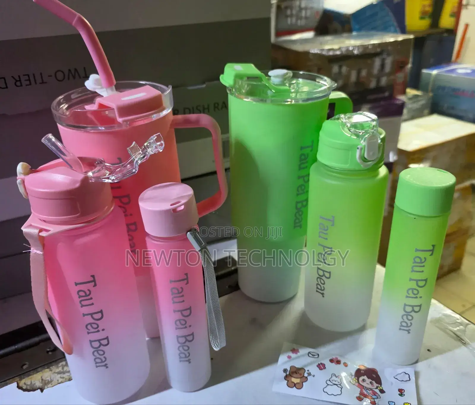 3 in 1 Tau Pei Bear Water Bottle