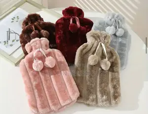*Hot Water Bottle With Faux Fleece*