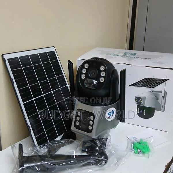 V380 Solar 4g Duallens Outdoor Camera PTZ With Simcard Slot