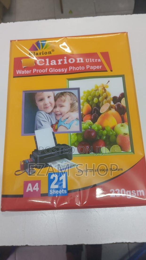 Clarion Ultra Water Proof Glossy Photo Paper A4 21 Sheets