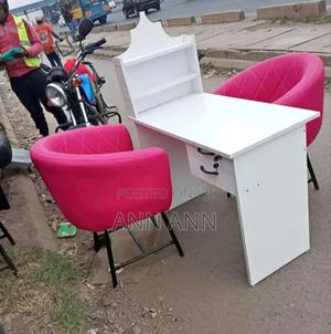 Manicure Table and 2 Styling Chairs - main view