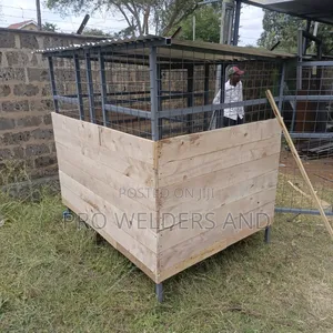 Strong Wooden Steel Kennel – Safe, Stylish Pet Shelter