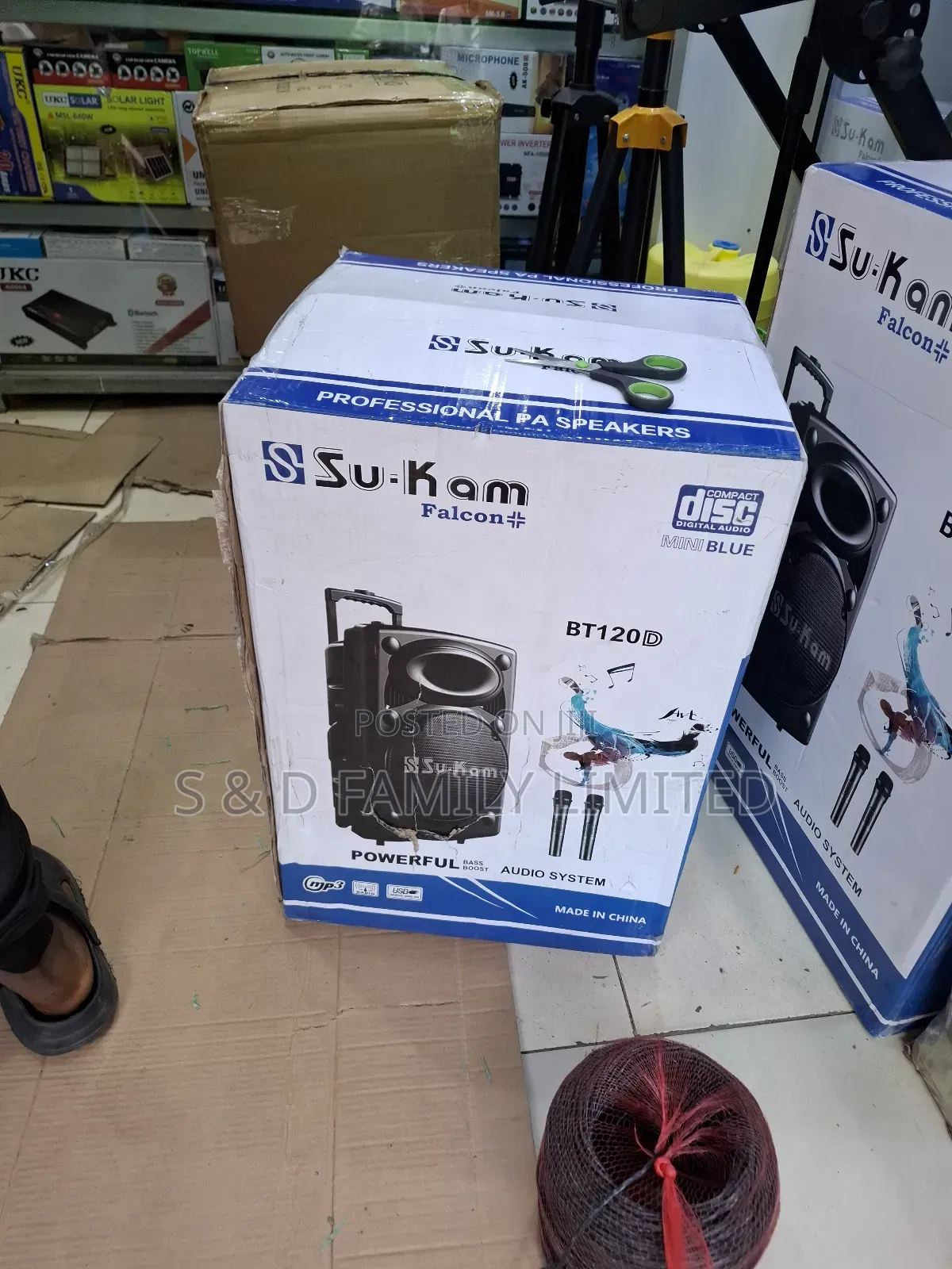 Sukam Bt-120d Portable 12 Inch Rechargeable Speaker