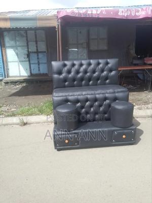 2 Seater Pedicure Seat Black in Colour